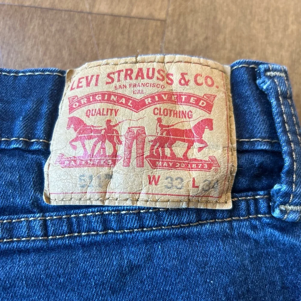 Levi's 511 Men's Blue Jeans 33x34 - Picture 2 of 7